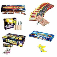 Grond vuurwerk banner